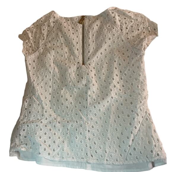 Sail To Sable White Eyelet Short sleeve top Size M - Picture 2 of 11